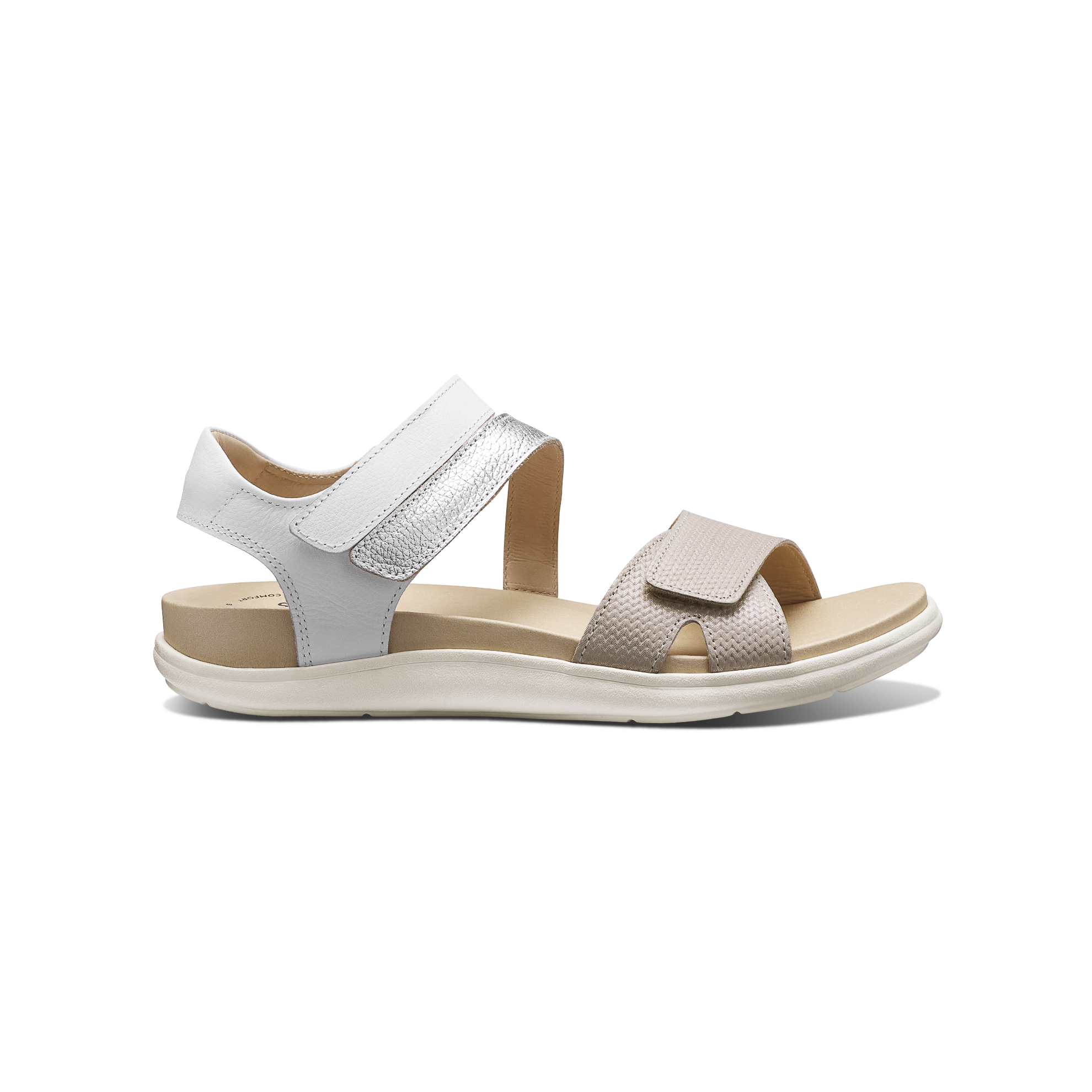 Women's Capri Sandal | Textured Pearl Leather – Samuel Hubbard