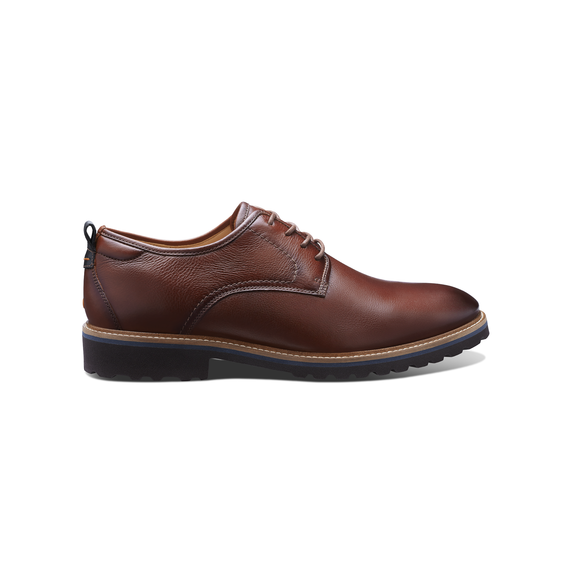 Men's Featherlight Founder Oxford Brown Tumbled Leather – Samuel