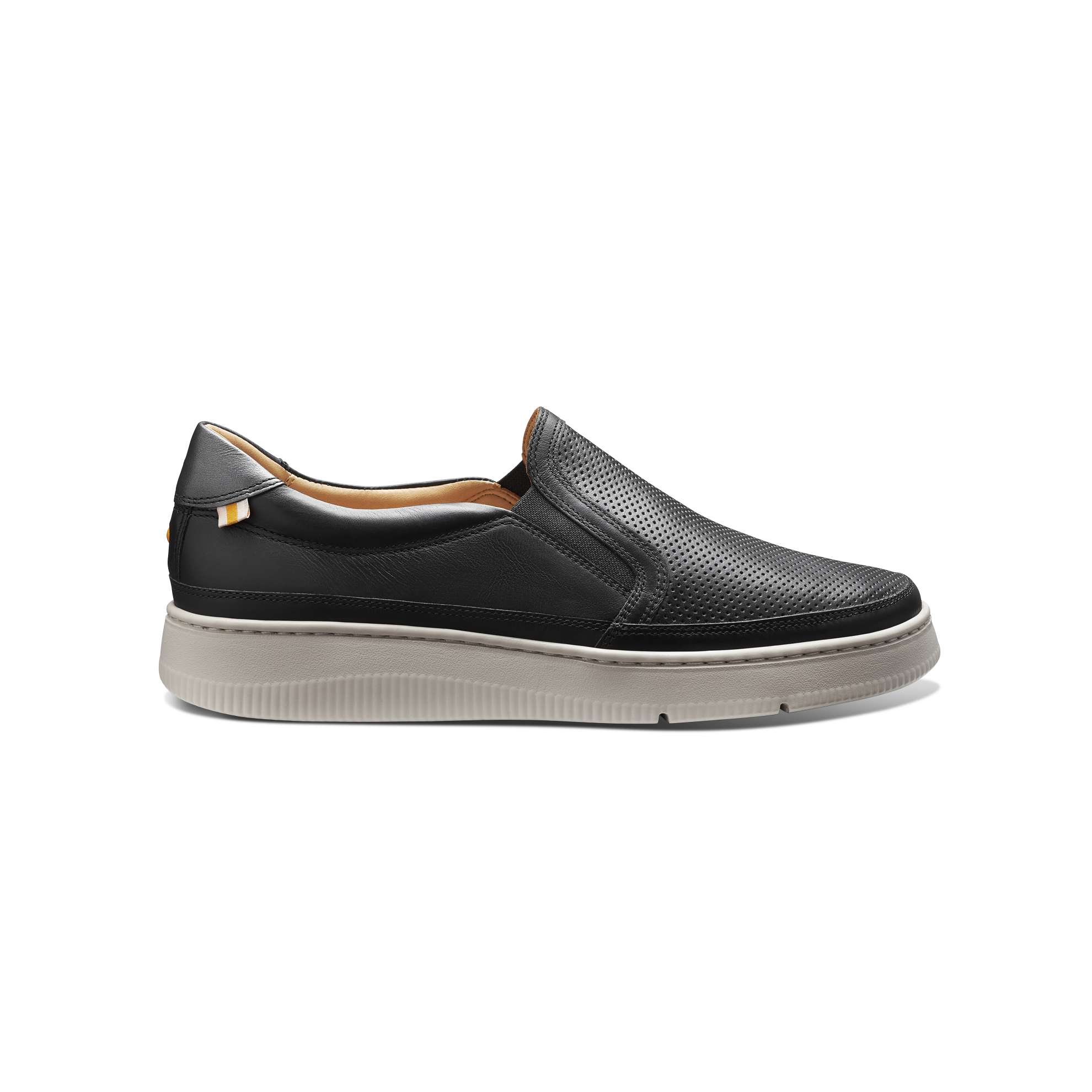 Women's Featherlight Laguna Slip-On | Black Leather – Samuel Hubbard