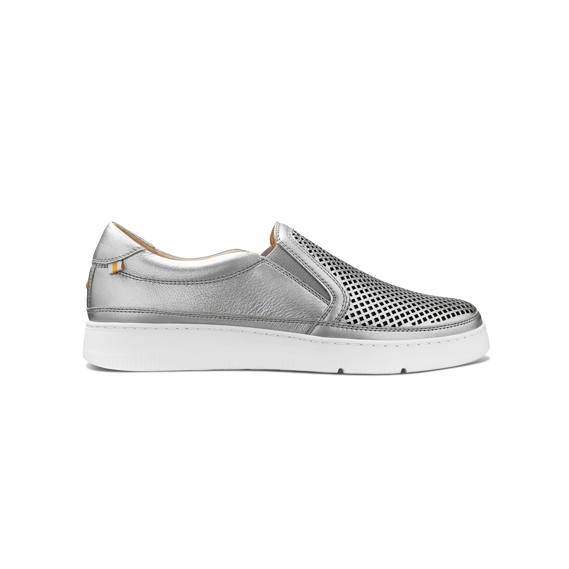 Women's Featherlight Laguna Slip-On | Silver Leather – Samuel Hubbard