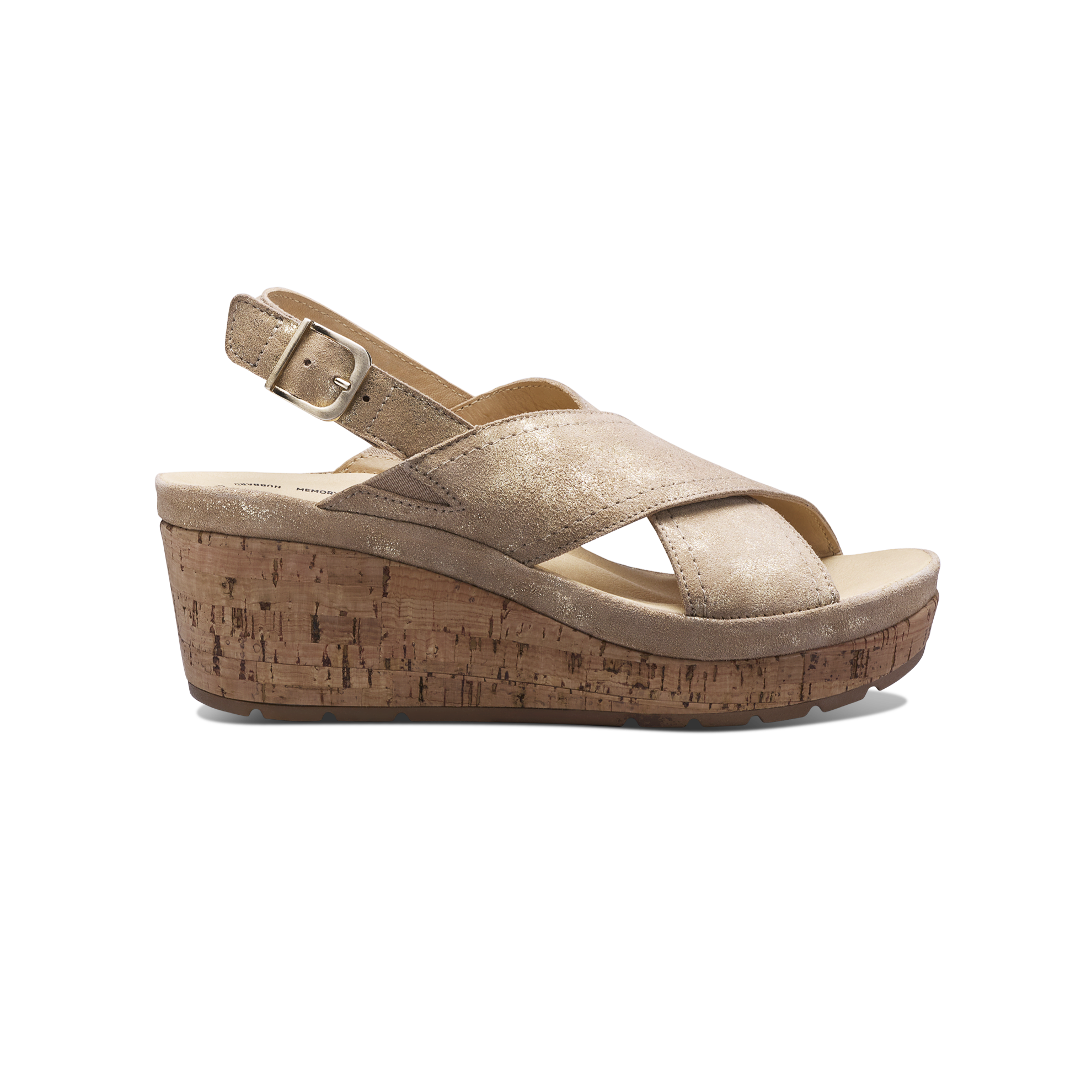 Women's Portola Slingback | Gold Metallic Suede – Samuel Hubbard