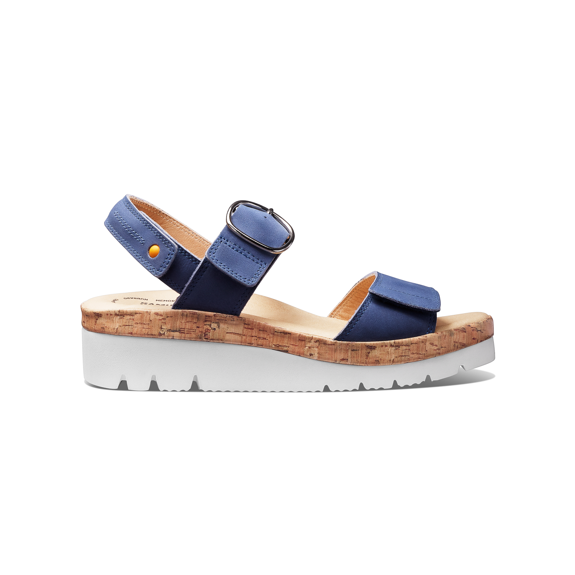 Women's Portola Two Strap Sandal | Blue Nubuck – Samuel Hubbard