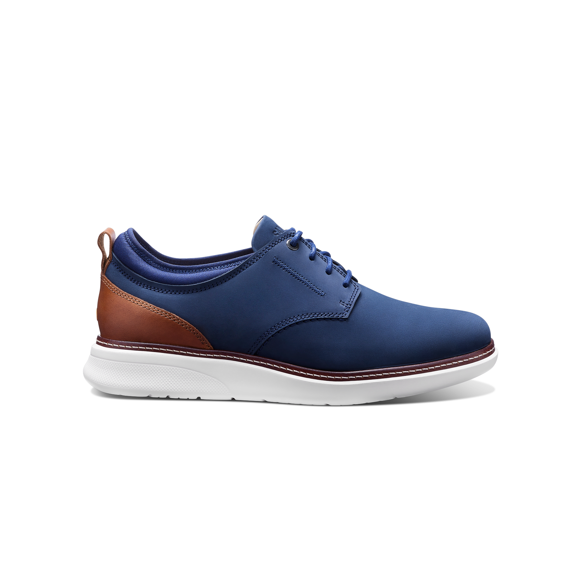 Navy leather lace up shoes discount