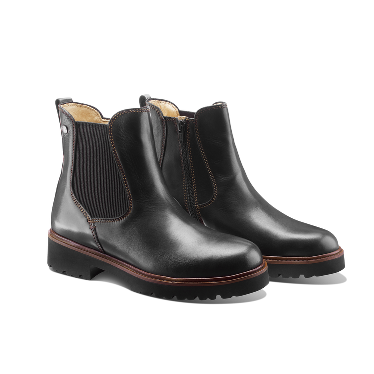 Van Ness Chelsea Boot Black Leather pair