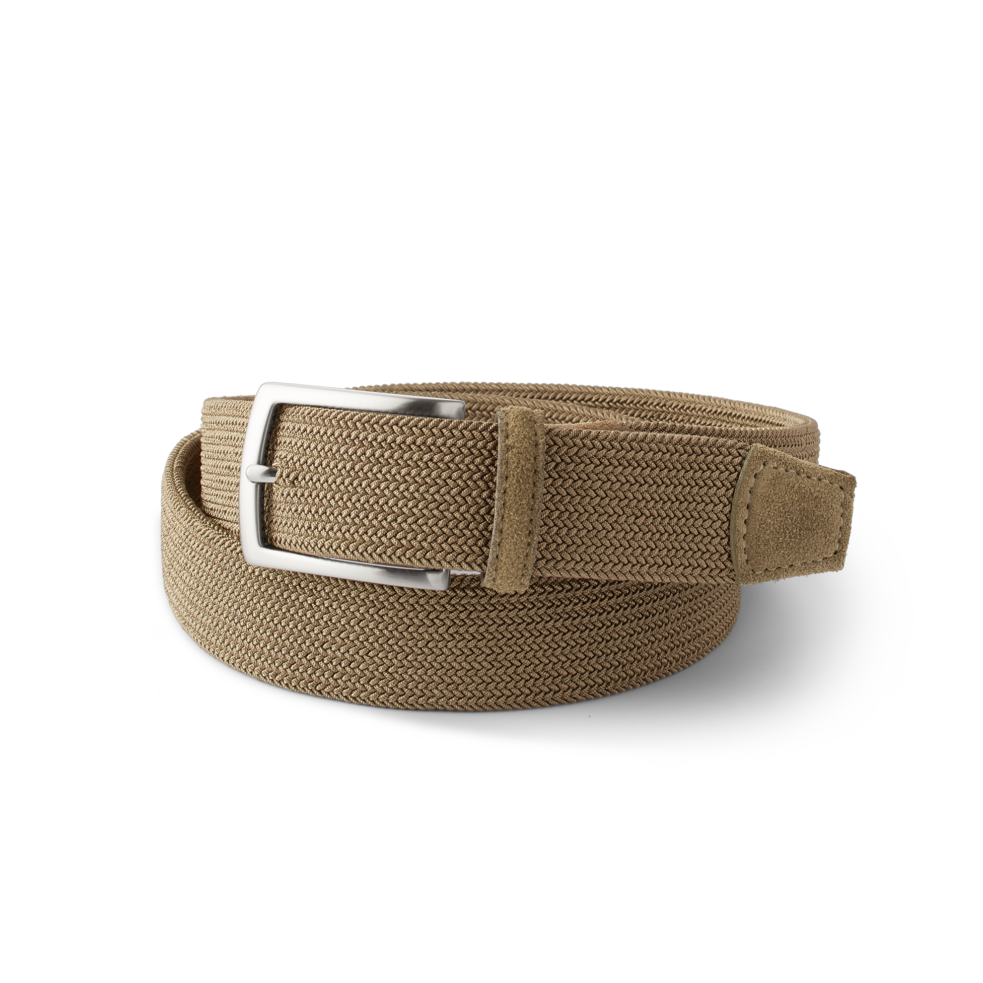 Men's Woven Stretch Belt Tan – Samuel Hubbard - Main Image