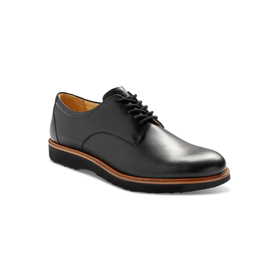 Founder Men's Oxford Work Shoes Black Leather main