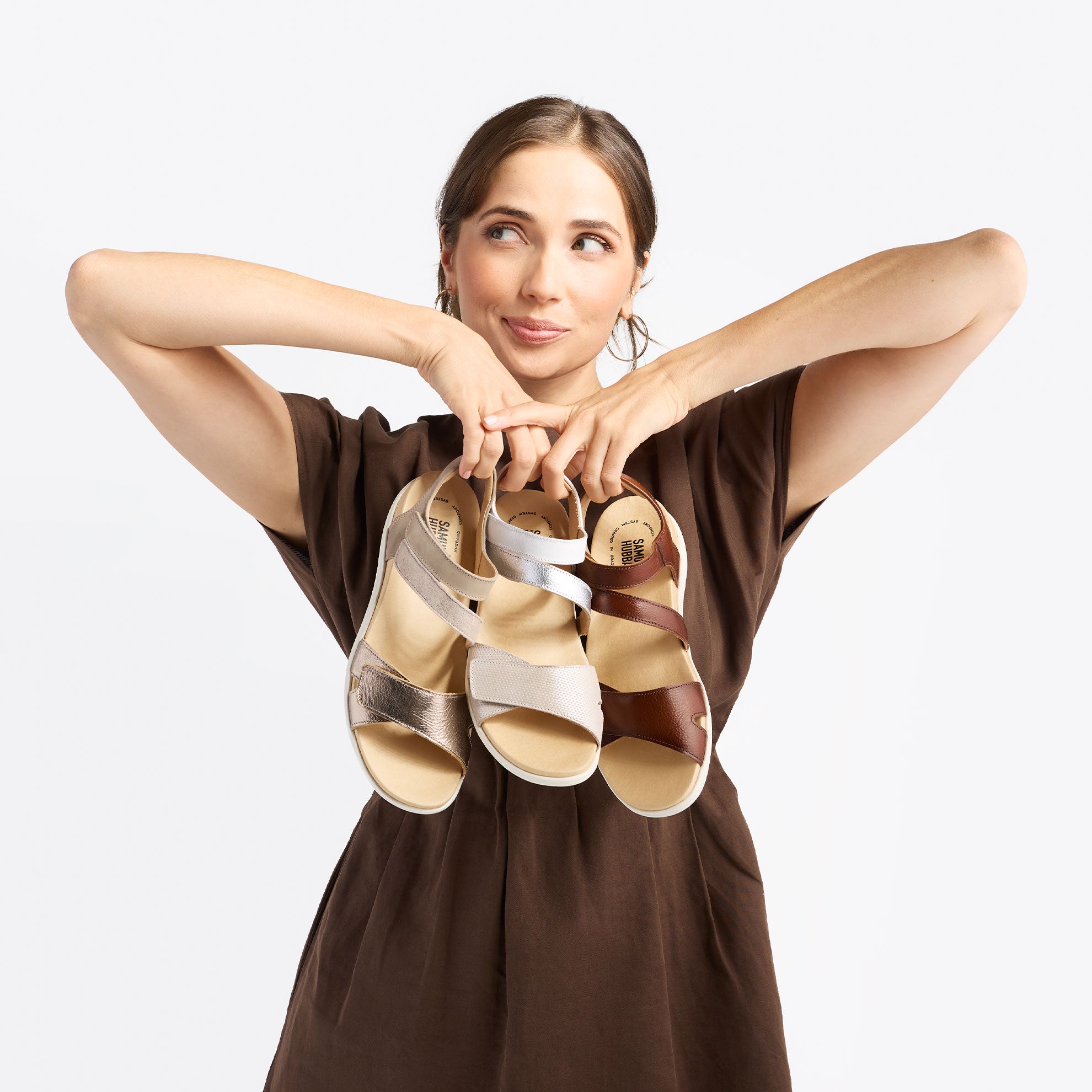 Women's Capri Sandal | Bronze Leather – Samuel Hubbard