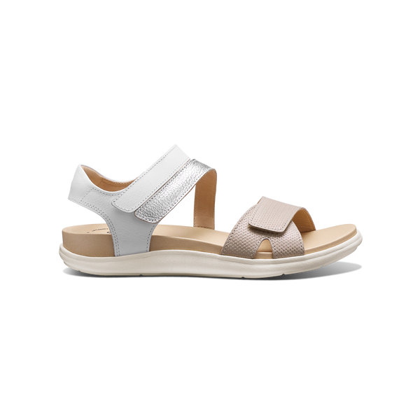 sandyfeet ホワイトオパール Women's Capri Sandal | Textured Pearl Leather – Samuel Hubbard