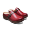 Women's Cascade Clog red leather pair shot