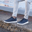 Hubbard Flight Navy Leather Sneakers 