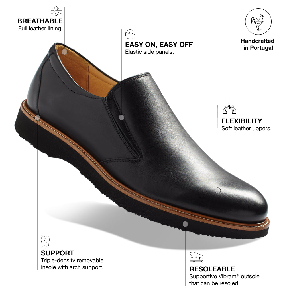 ソール・バス Men's Frequent Traveler Loafer | Black Leather – Samuel Hubbard