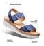 Women's Portola Two Strap Sandal Blue Nubuck