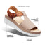 Women's Portola T-Strap Sandal Taupe Nubuck