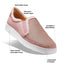 Women's Featherlight Laguna Slip-On Light Rose Leather