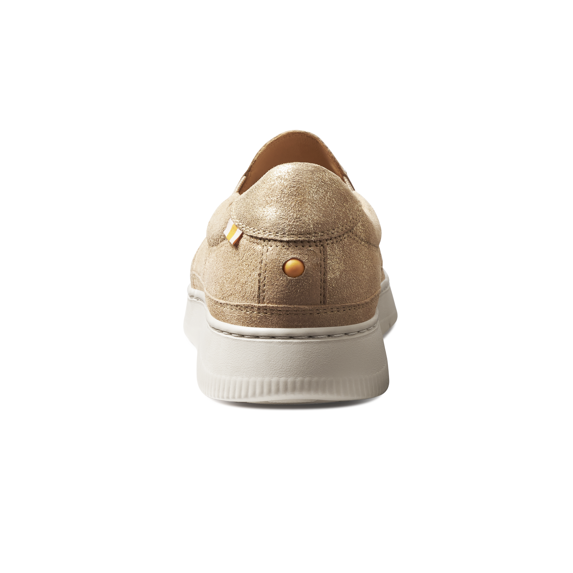 Women's Featherlight Laguna Slip-On | Gold Metallic Suede – Samuel