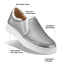 Women's Featherlight Laguna Slip-On Silver Leather