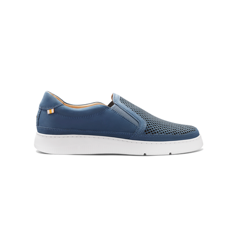 Women's Featherlight Laguna Slip-On | Steel Blue Nubuck – Samuel