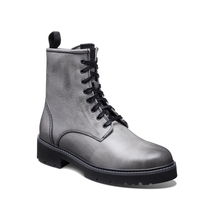 Lombard Women's Lace up Boot Gray Leather main
