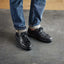 Men's Sunset Sneaker | Black Leather on Black Sole