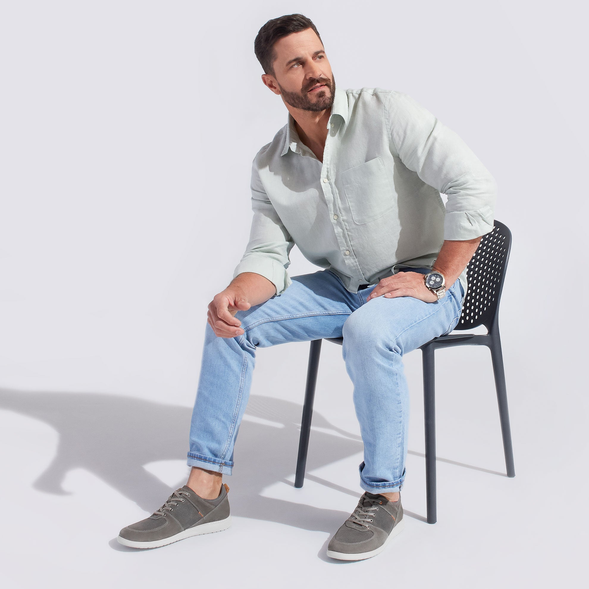 Men's Featherlight Olema Sport | Gray Nubuck – Samuel Hubbard