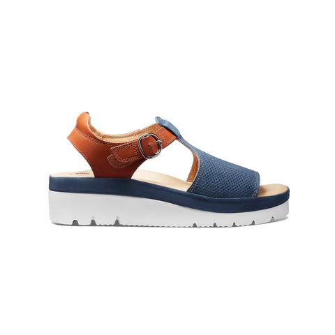 南仏プロバンスクロス「アンティーユ」200✕150 Women's Portola T-Strap Sandal | Blue Nubuck – Samuel Hubbard