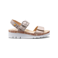 Women's Portola Two Strap Sandal | Textured Pearl Leather – Samuel Women's Portola Two Strap Sandal | Textured Pearl Leather – Samuel