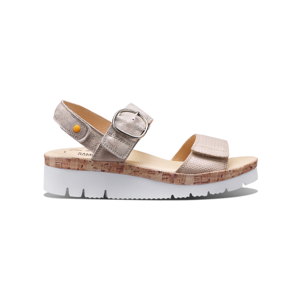 Women's Portola Two Strap Sandal | Textured Pearl Leather – Samuel