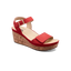 Women's Portola Two Strap Wedge Red Nubuck