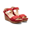 Women's Portola Two Strap Wedge Red Nubuck