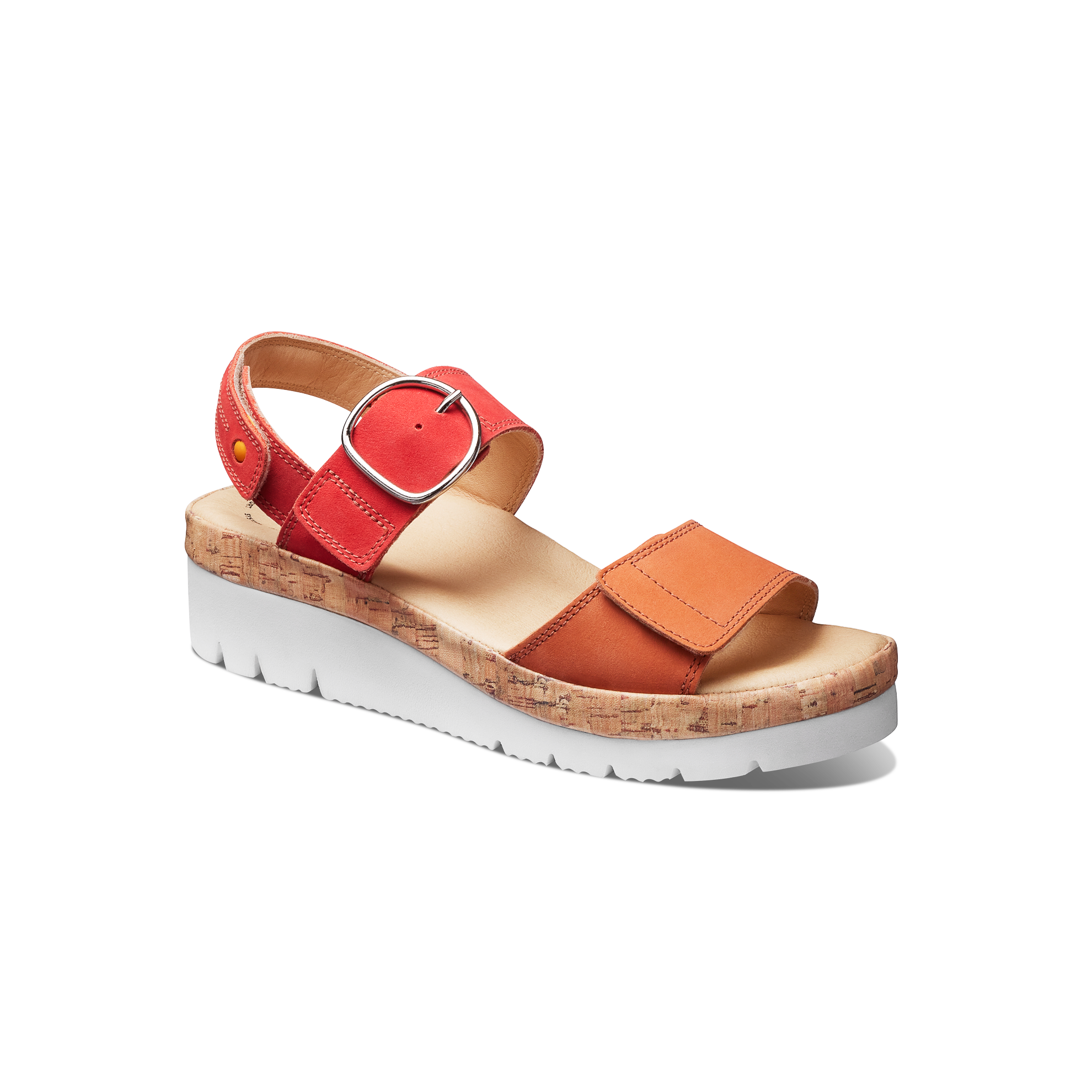 Women's Portola Two Strap Sandal | Coral Nubuck – Samuel Hubbard