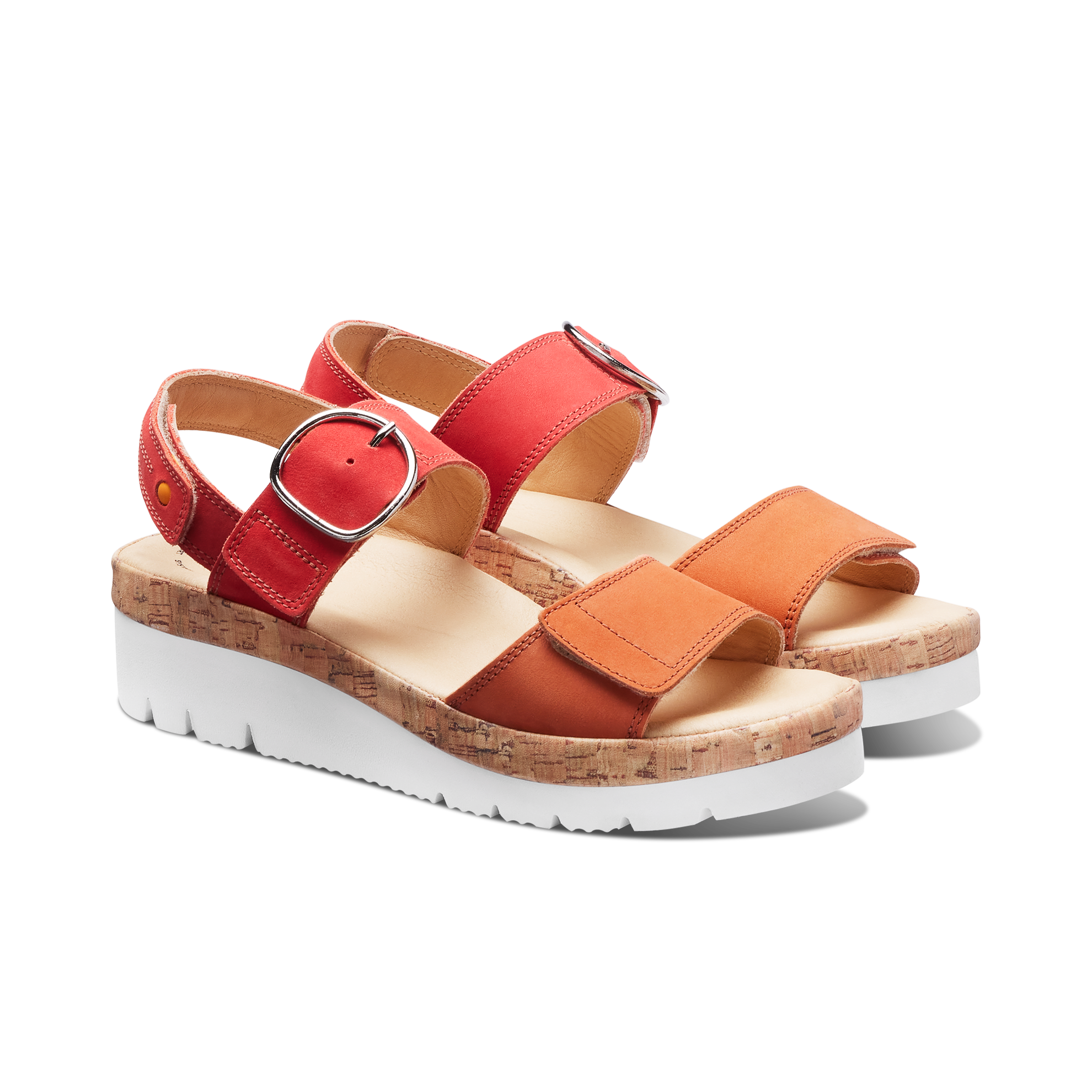 Women's Portola Two Strap Sandal | Coral Nubuck – Samuel Hubbard
