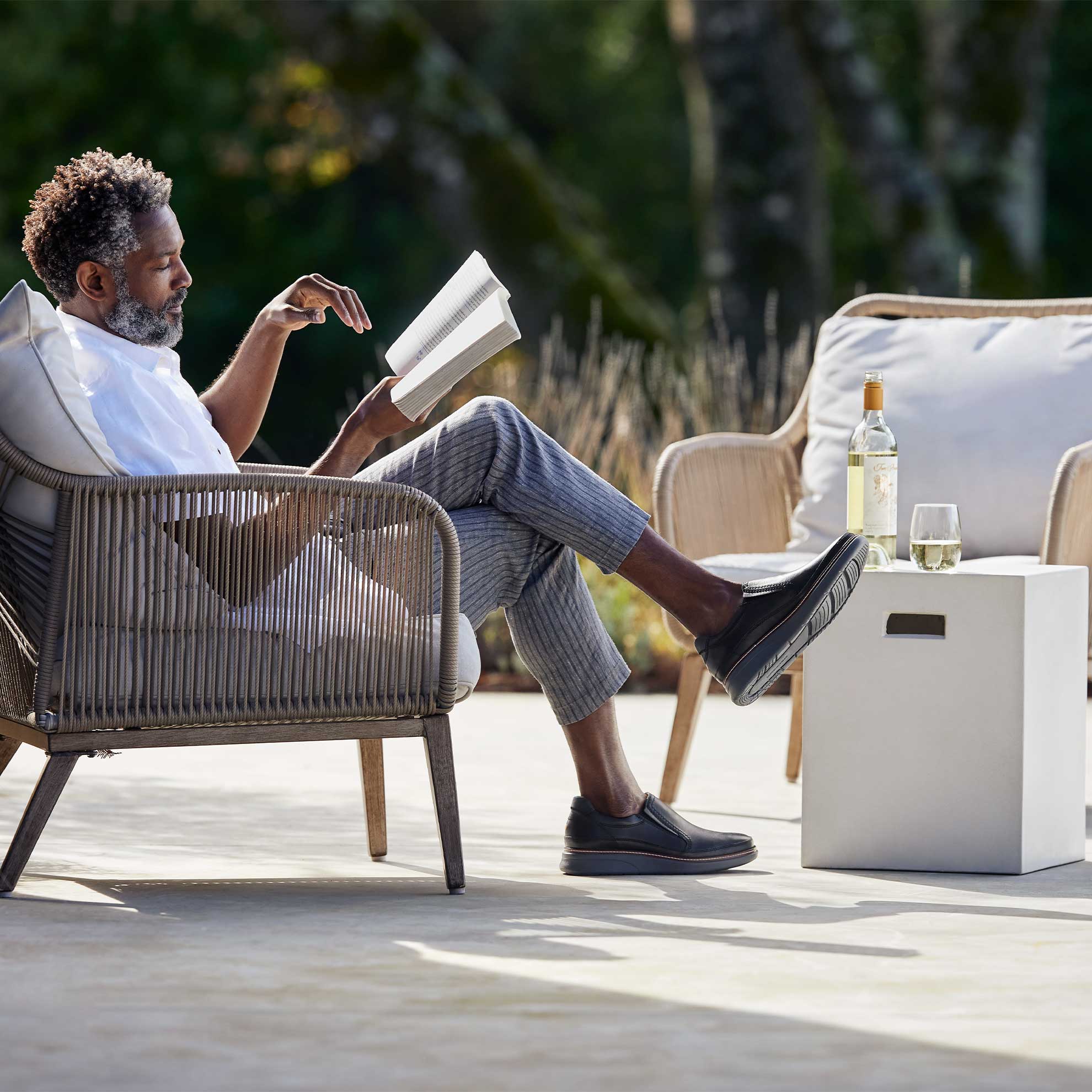 Men's Rafael Hybrid Slip-On | Black Leather – Samuel Hubbard