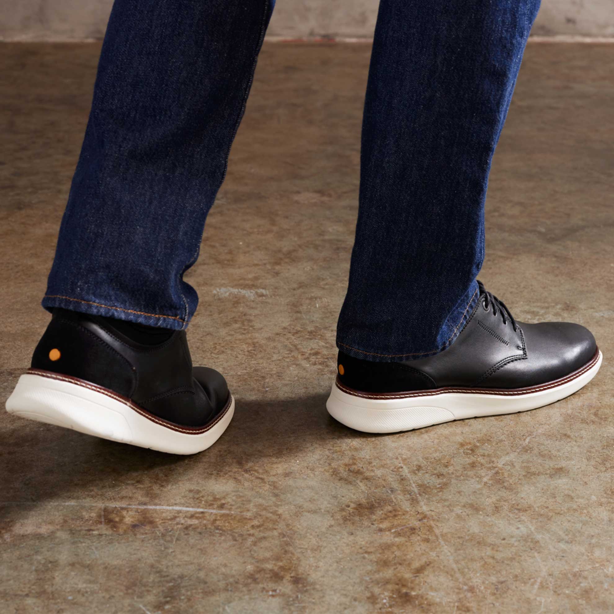 Men's Rafael Hybrid Lace-Up | Black Leather | Samuel Hubbard®