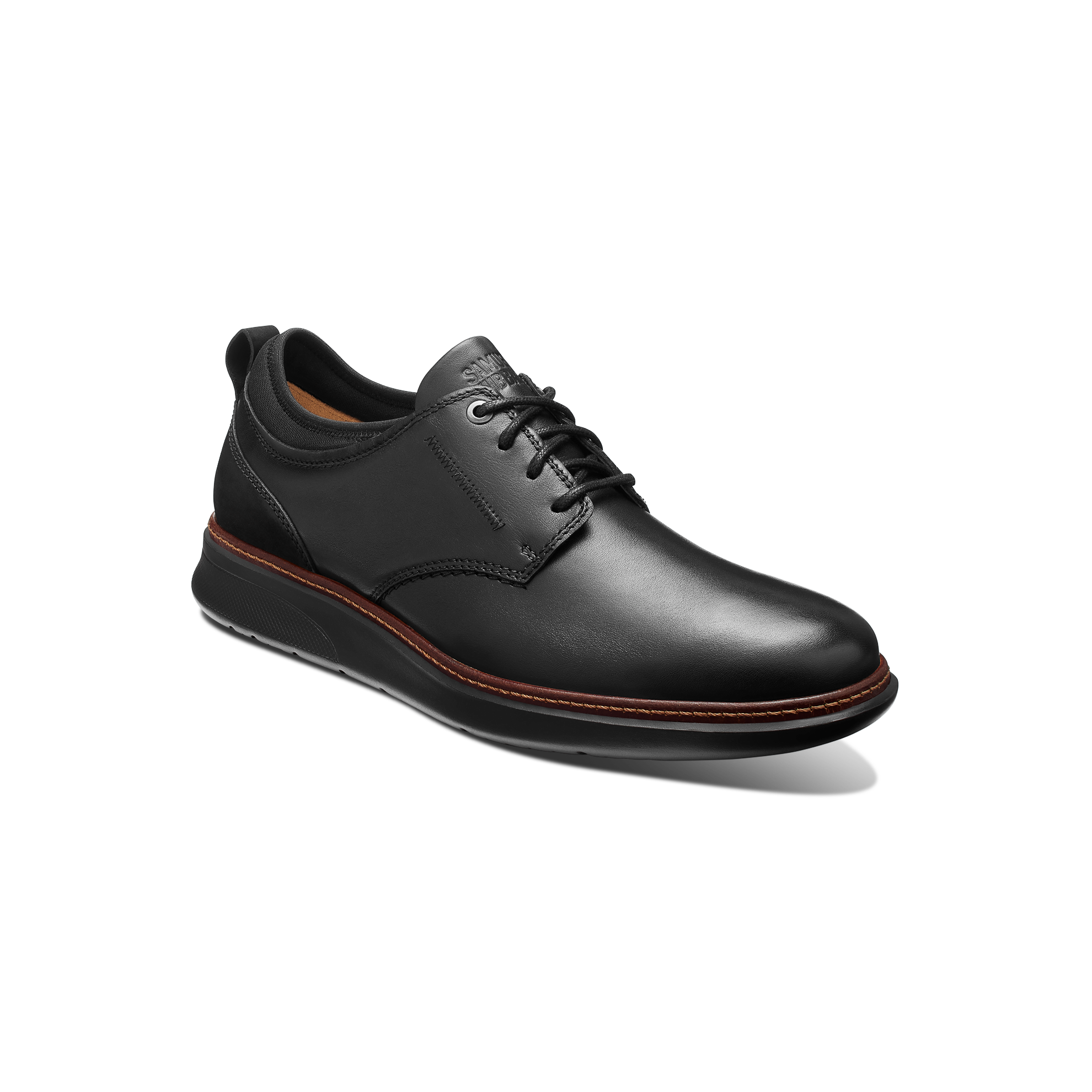 Men's Rafael Hybrid Lace-Up - Black Leather On Black Sole, Size 14 Extra Wide (4E) Men's Rafael Hybrid Lace-Up - Black Leather On Black Sole, Size 14 Extra Wide (4E)