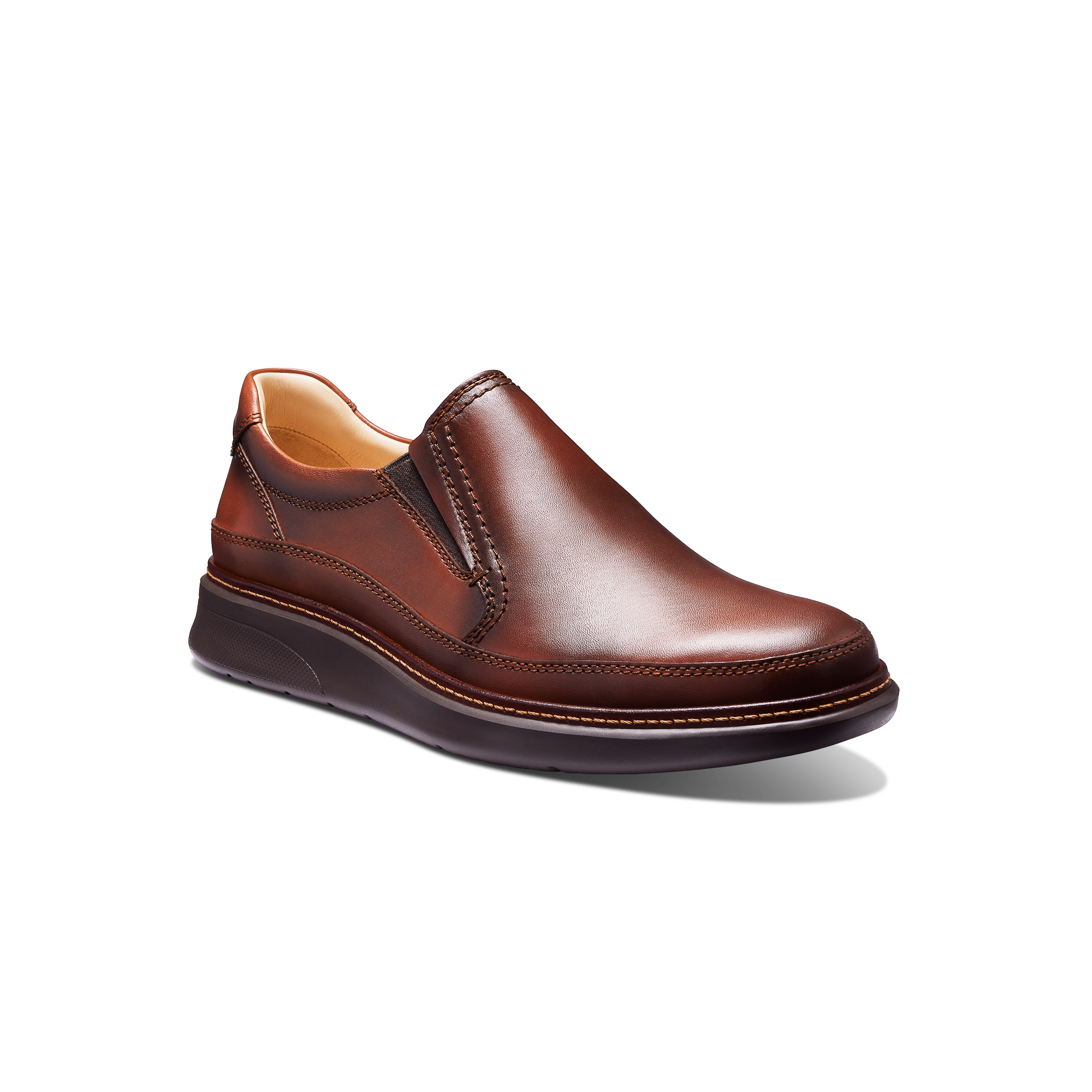 slip on brown dress shoes men Samuel Hubbard Shoe Co. Men's Rafael Slip-On - Brown