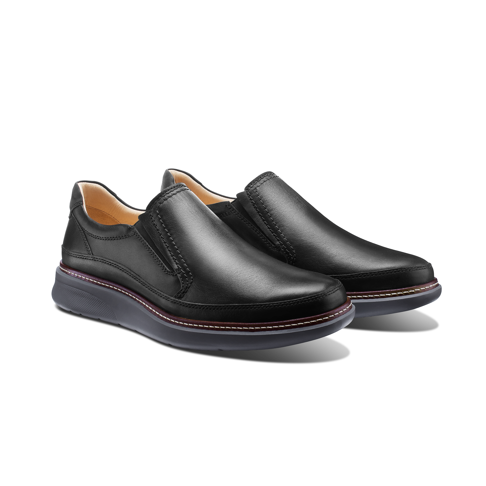 Men's Samuel Hubbard, Rafael Slip-On Black Leather 12 M Men's Samuel Hubbard, Rafael Slip-On Black Leather 12 M