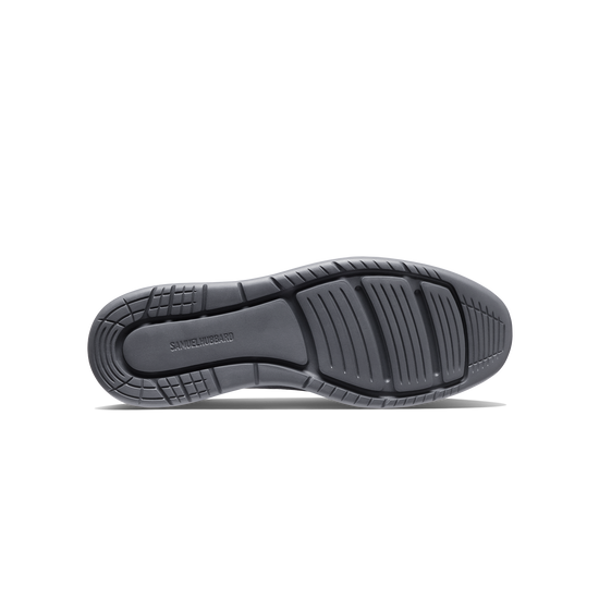 Rafael Men's Hybrid Leather Slip-Ons Black Leather on Gray Sole sole