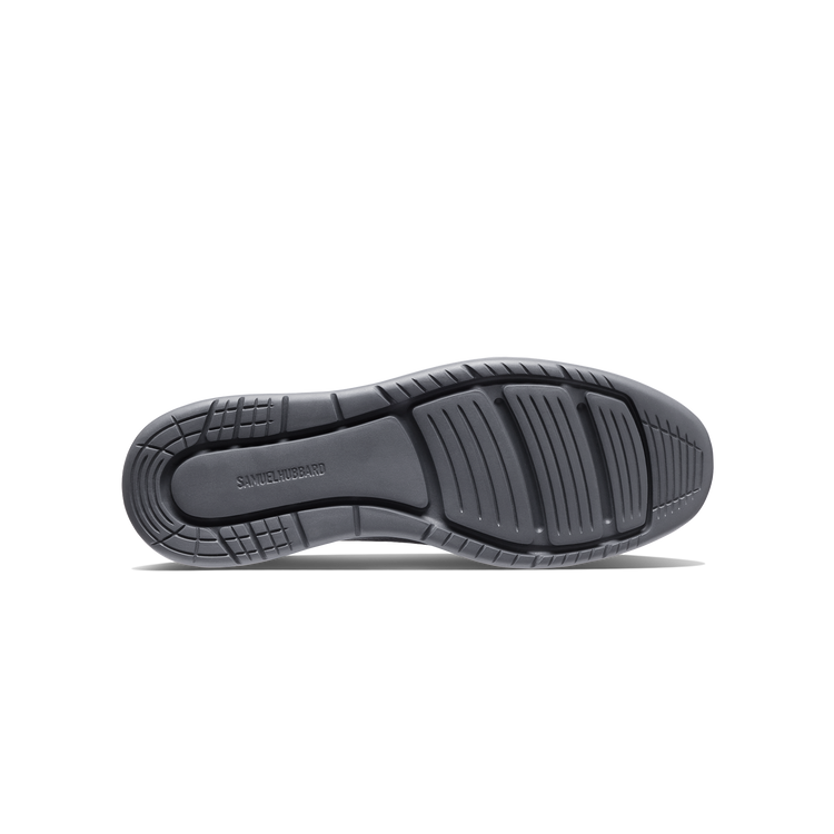 Rafael Men's Hybrid Leather Slip-Ons Black Leather on Gray Sole sole