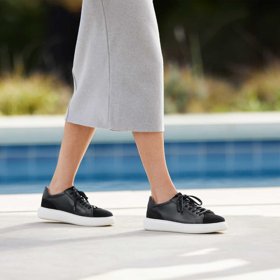Women's Sunset Sneaker black leather