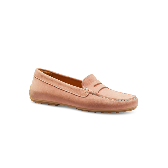 Free Spirit | Women's Leather Drivers | Petal Pink Suede