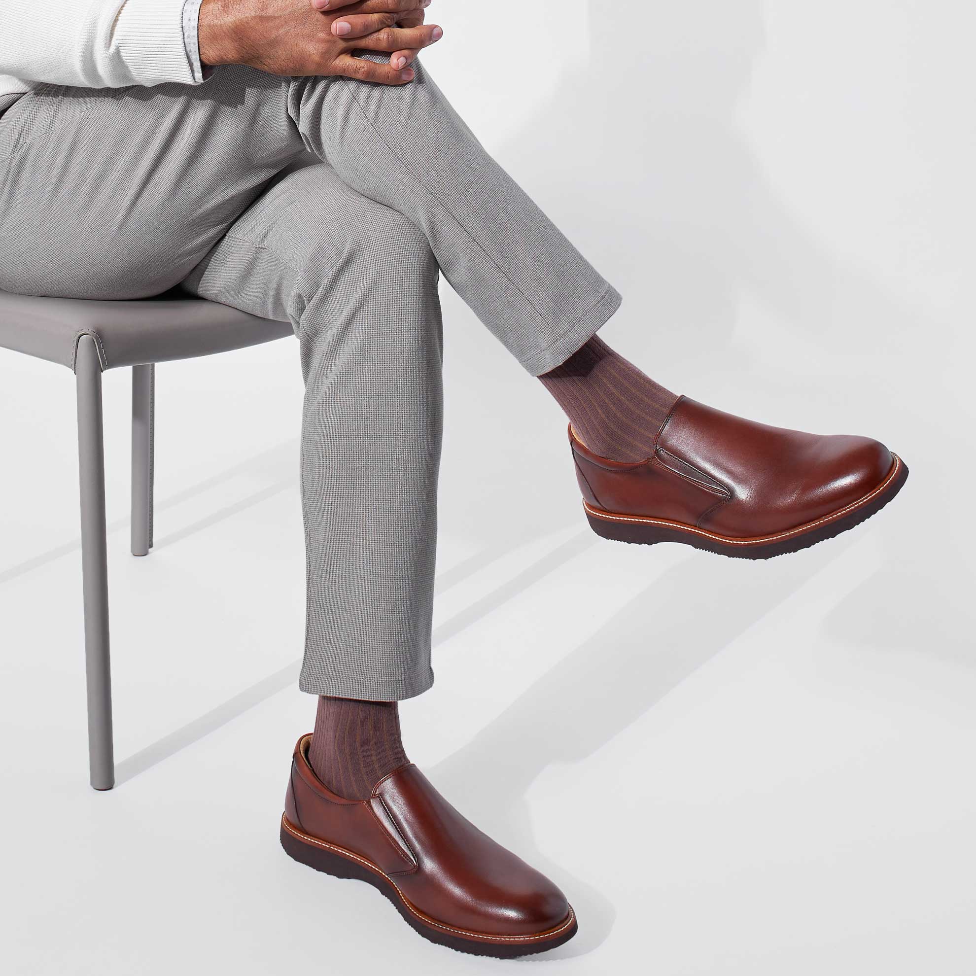 メル18349 Men's Frequent Traveler Loafer | Cognac Leather | Samuel Hubbard®