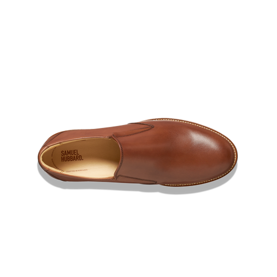 Frequent Traveler Whiskey Tan Leather Loafers overhead