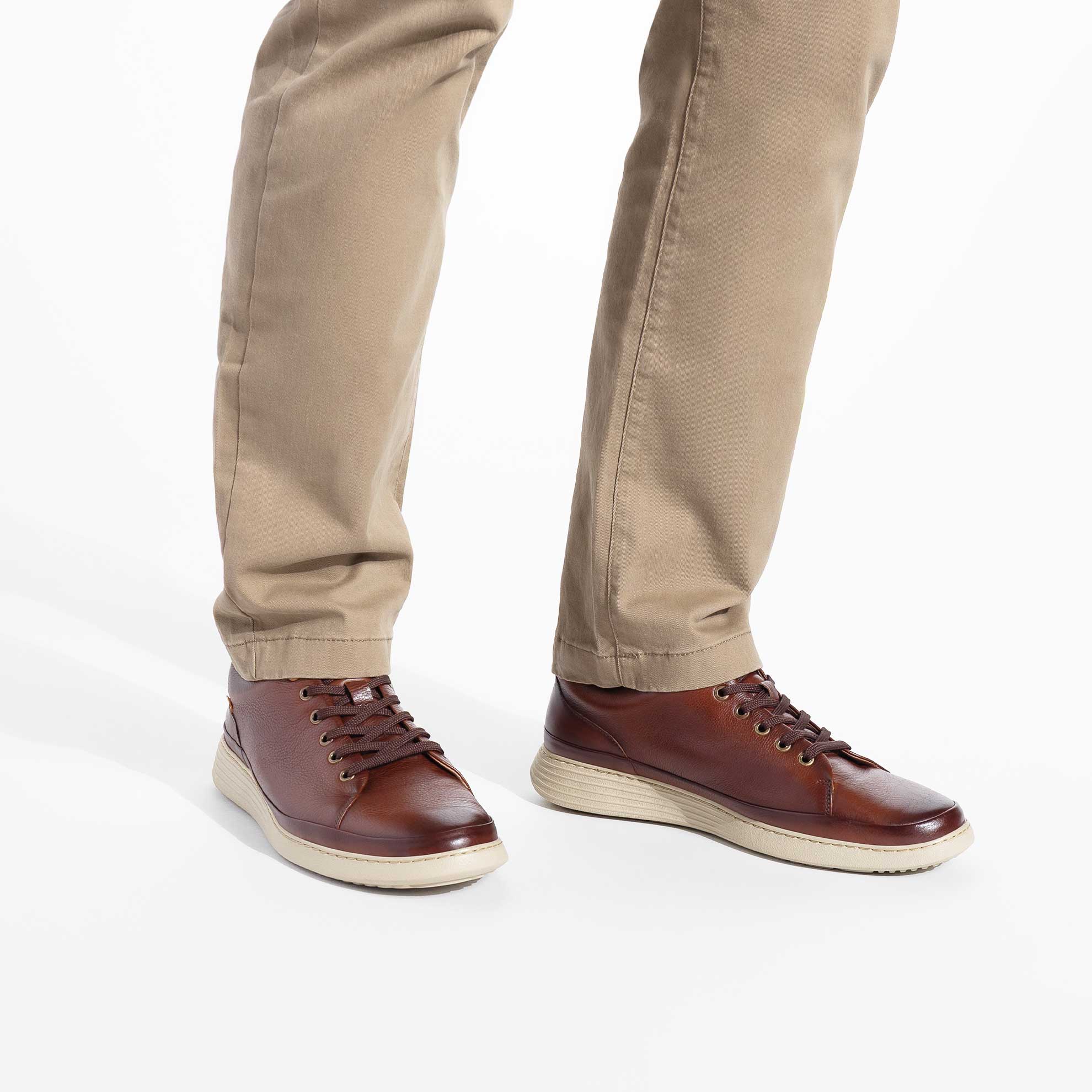 Men's Featherlight Fast Lace-Up | Cognac Leather – Samuel Hubbard
