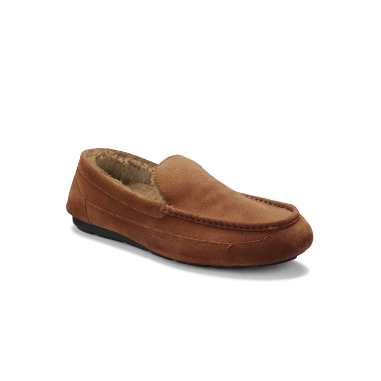 Men s Sherling Slipper Nutmeg Suede