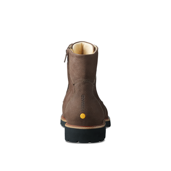 Uptown Maverick Men s Leather Side Zip Boots Pebble Brown Leather