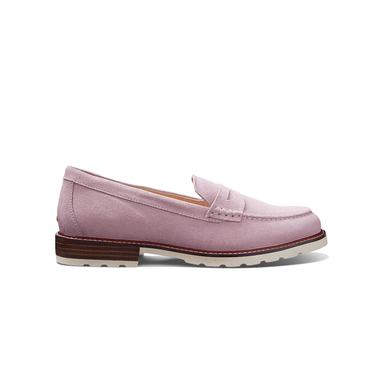 Tailored Traveler Classic Penny Loafer lotus suede