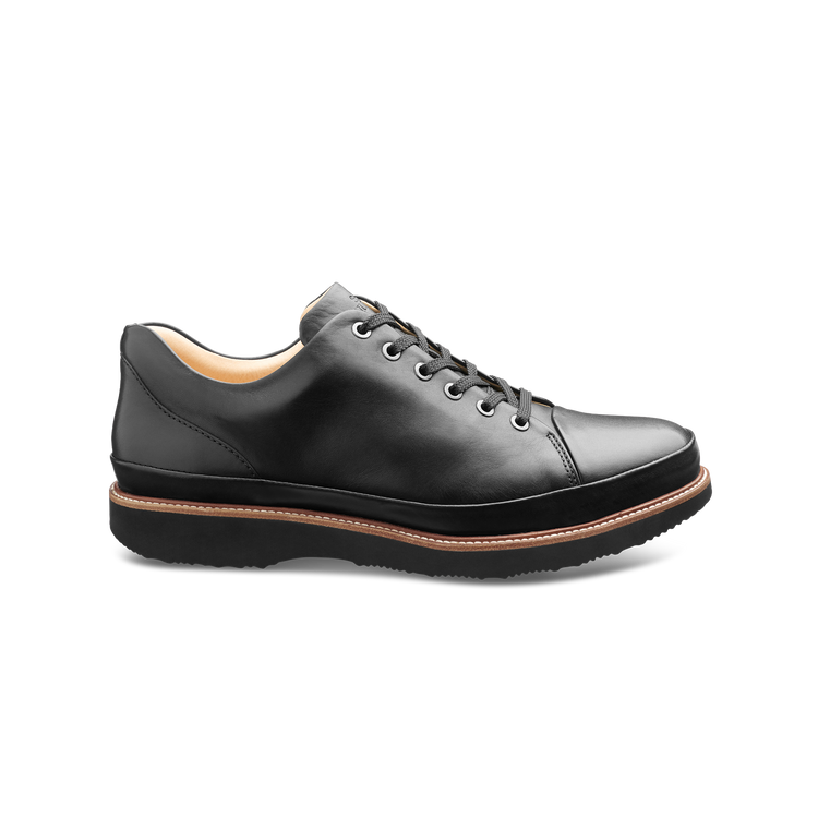 Dressfast Men's Dress Sneakers Black Leather profile