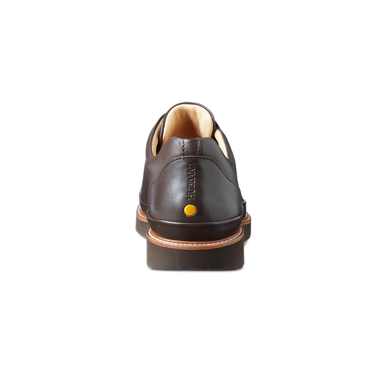 Dressfast Men's Dress Sneakers Brown Leather heel