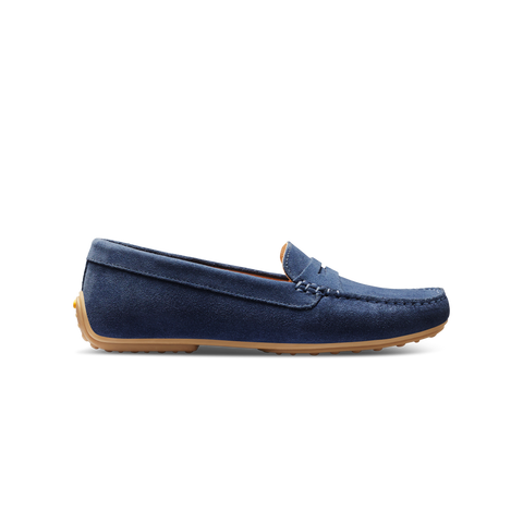 Women's Free Spirit Driver | Blue Suede | Samuel Hubbard