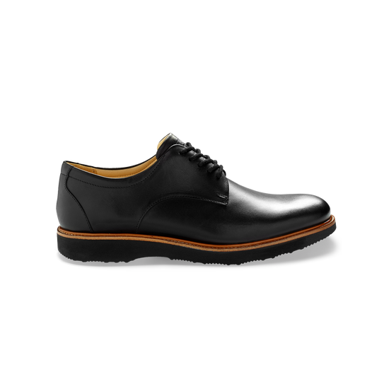 Founder Men's Oxford Work Shoes Black Leather profile